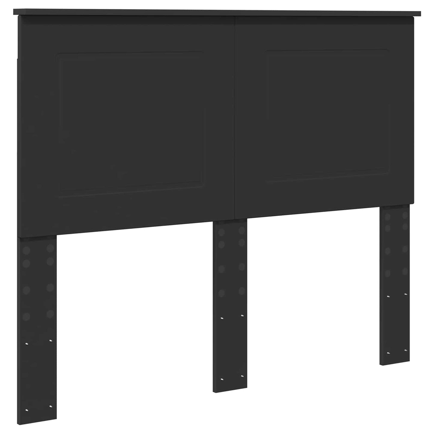 vidaXL Bed Frame with Headboard Black 120 x 200 cm Solid Pine Wood 6