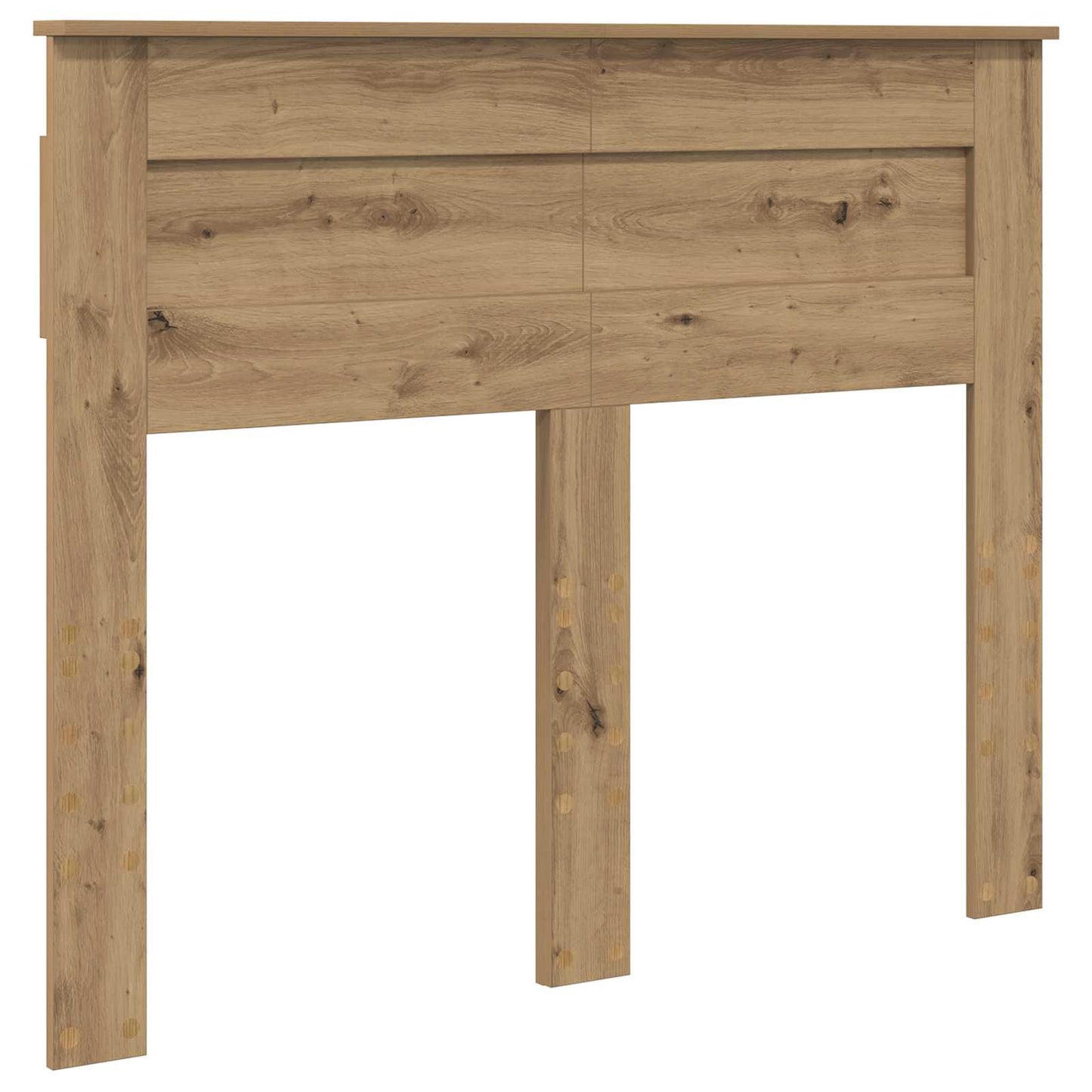 vidaXL Bed Frame Artisian Oak 120 x 200 cm Solid Pine Wood 6