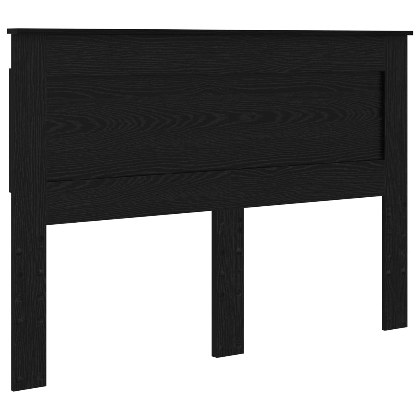 vidaXL Bed Frame Black Oak 140 x 190 cm Engineered Wood 6