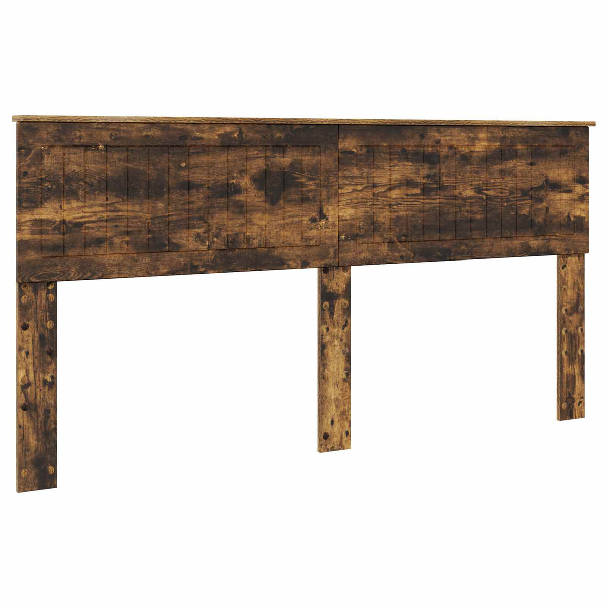 vidaXL Bed Frame Smoked Oak 180 x 200 cm Solid Pine Wood 6