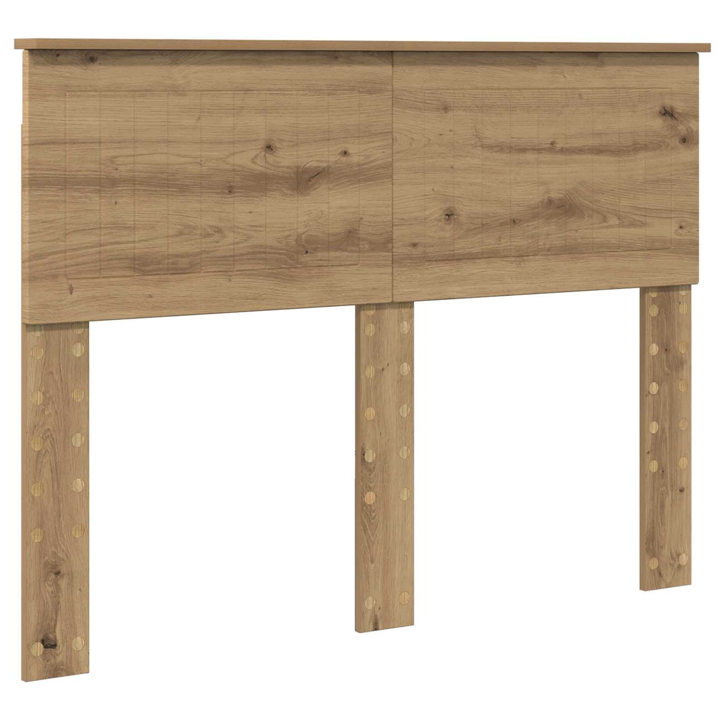 vidaXL Bed Frame Artisian Oak 135 x 190 cm Solid Pine Wood 6