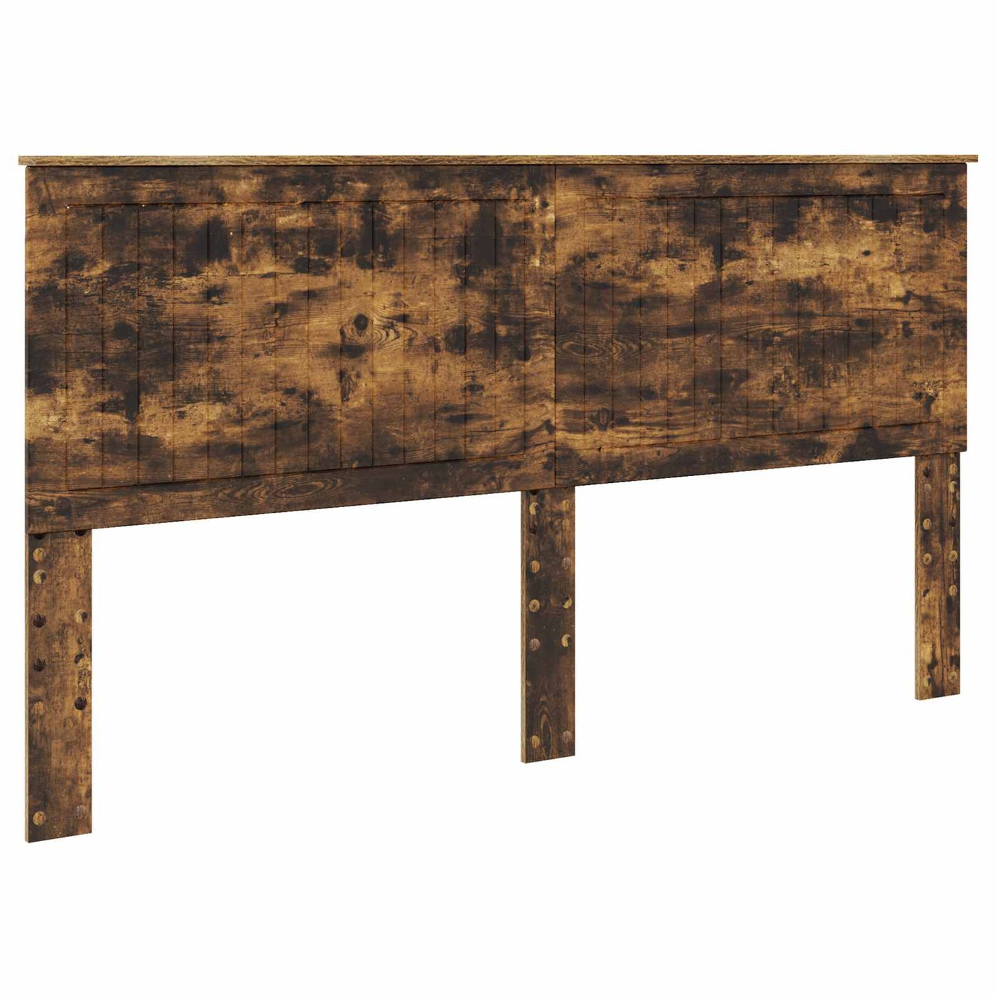 vidaXL Bed Frame Smoked Oak 180 x 200 cm Solid Pine Wood 6