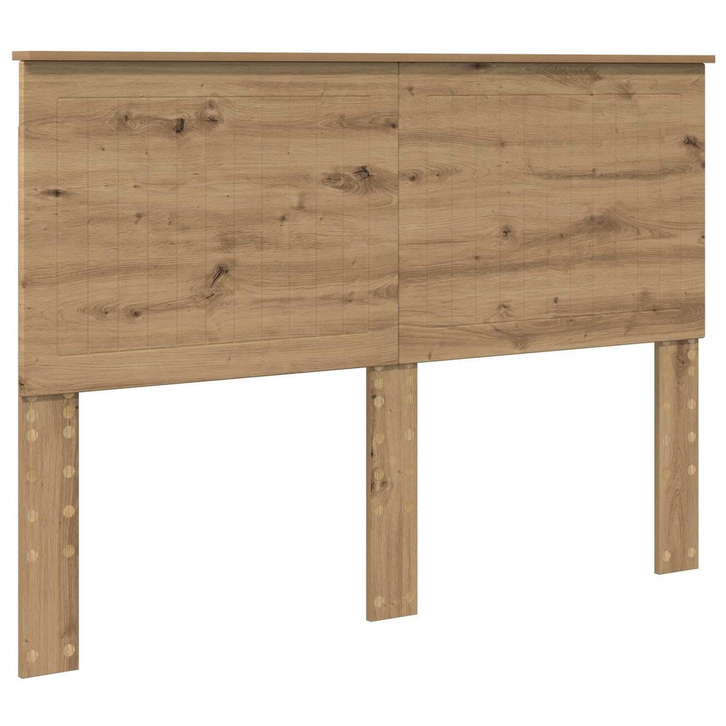 vidaXL Bed Frame Artisian Oak 140 x 190 cm Solid Pine Wood 6
