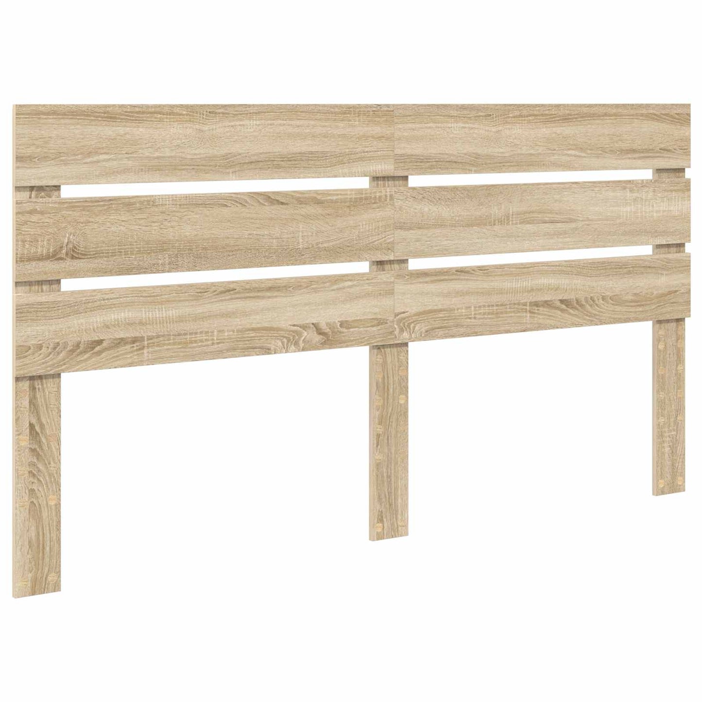 vidaXL Bed Frame with Headboard Sonoma 200 x 200 cm Solid Pine Wood 6