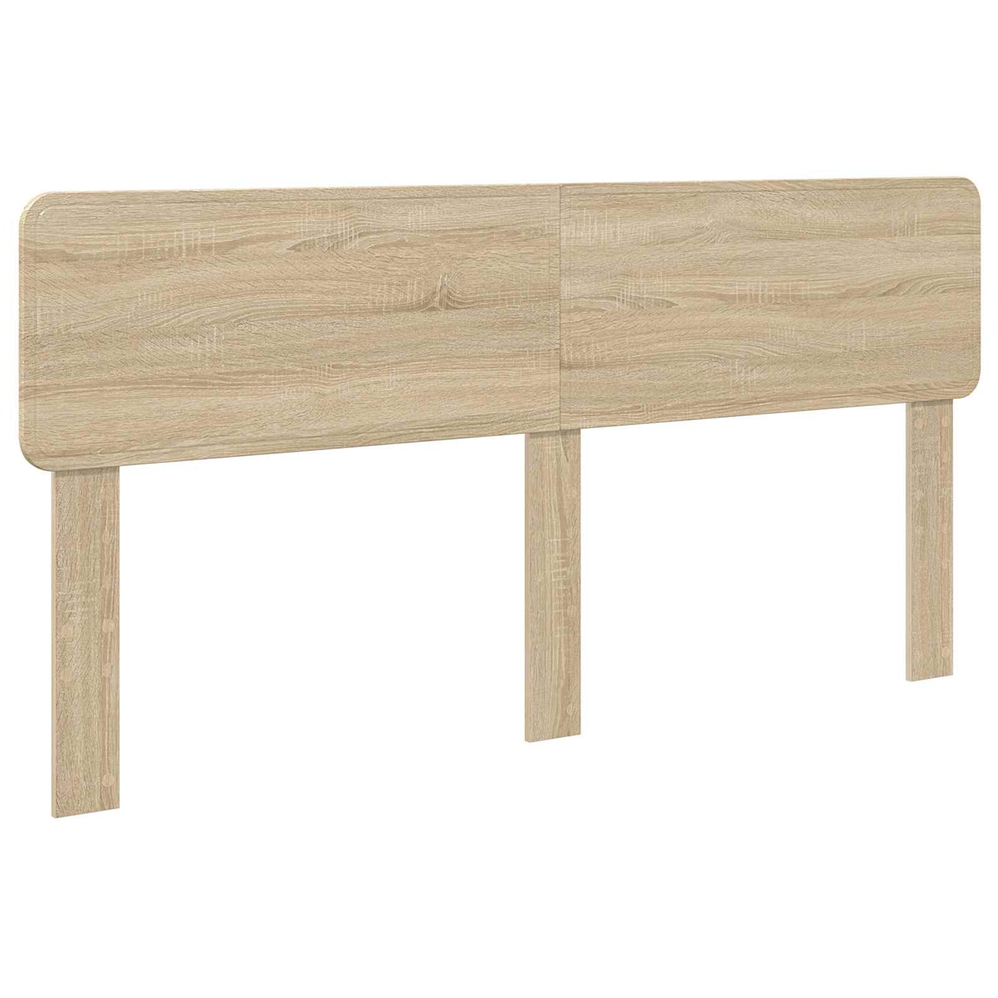 vidaXL Bed Frame with Headboard Sonoma 200 x 200 cm Solid Pine Wood 6
