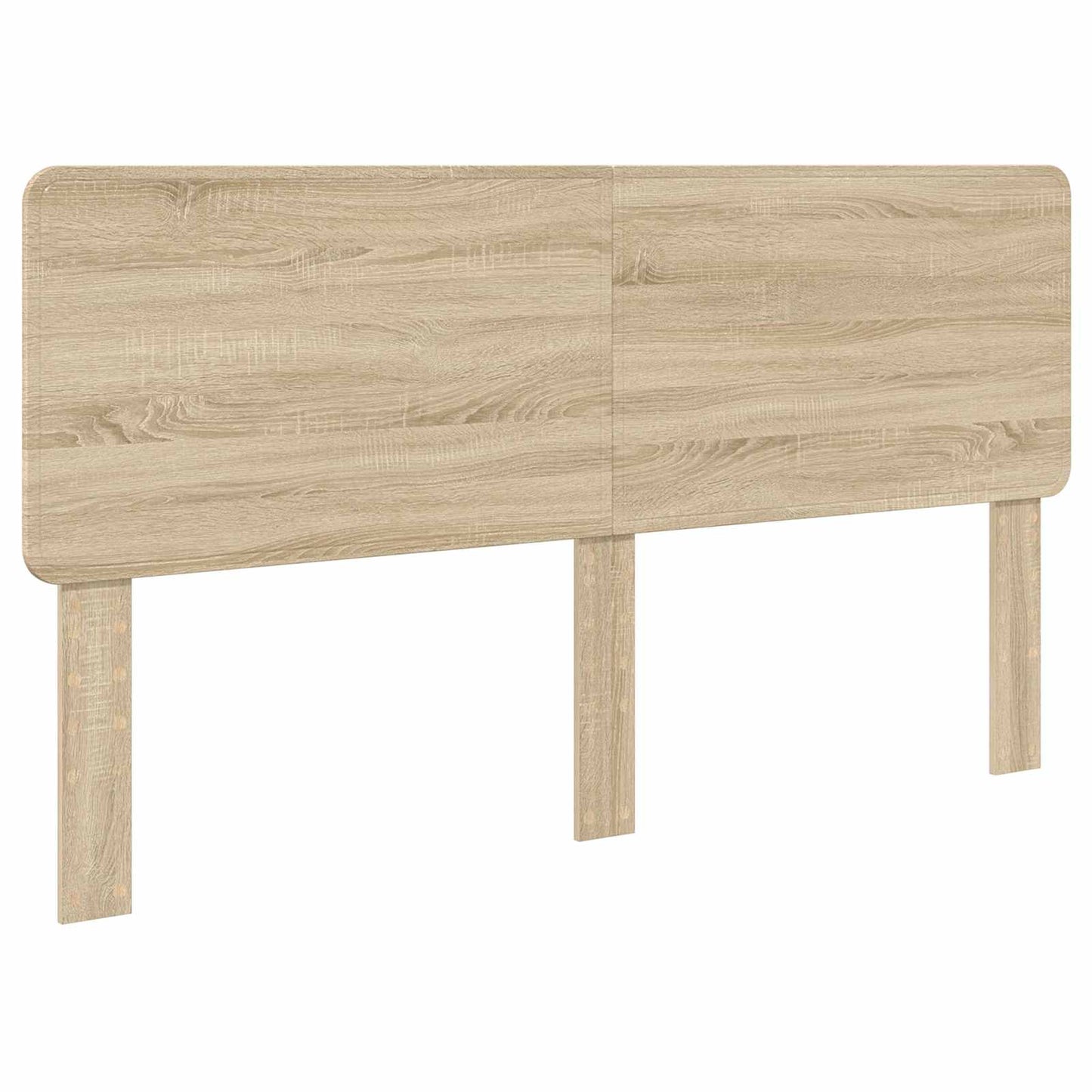 vidaXL Bed Frame with Headboard Sonoma 200 x 200 cm Solid Pine Wood 6