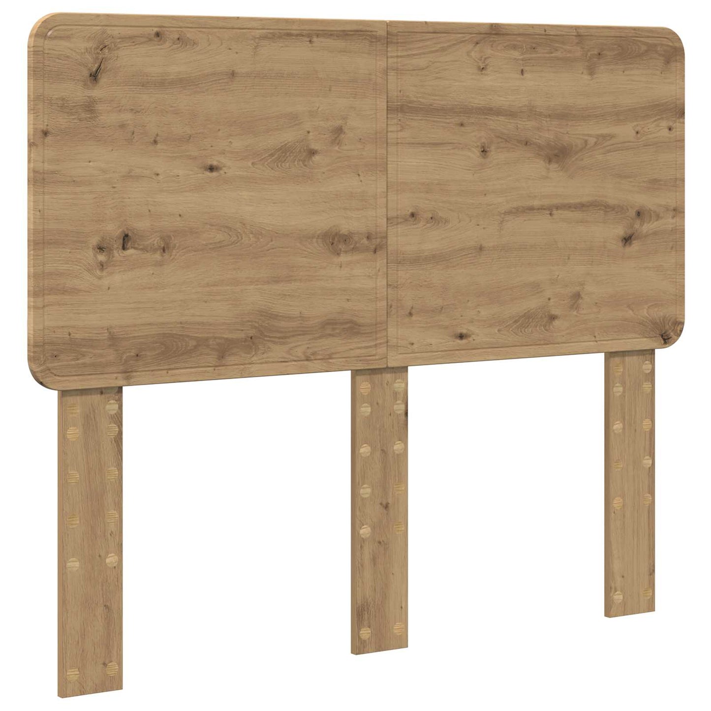vidaXL Bed Frame Artisian Oak 135 x 190 cm Solid Pine Wood 6