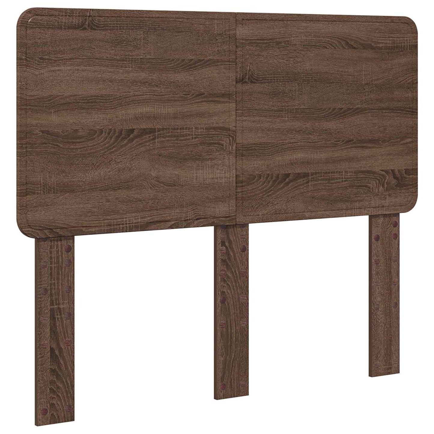 vidaXL Bed Frame with Headboard Brown Oak 120 x 200 cm Solid Pine Wood 6