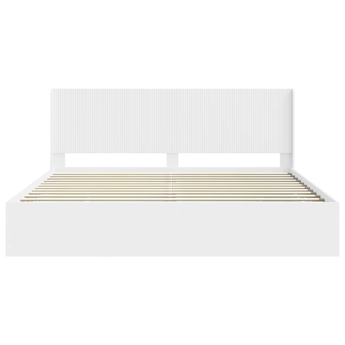 vidaXL Bed Frame with Storage and Headboard White 180 x 200 cm 6