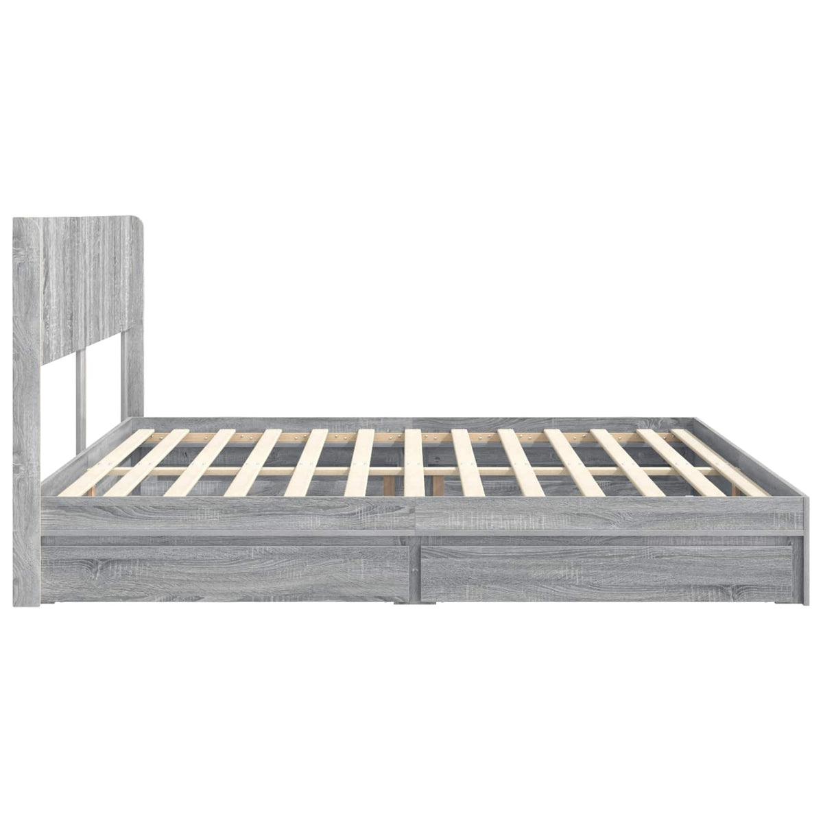vidaXL Bed Frame with Storage and Headboard 2 pcs Engineered Wood 6