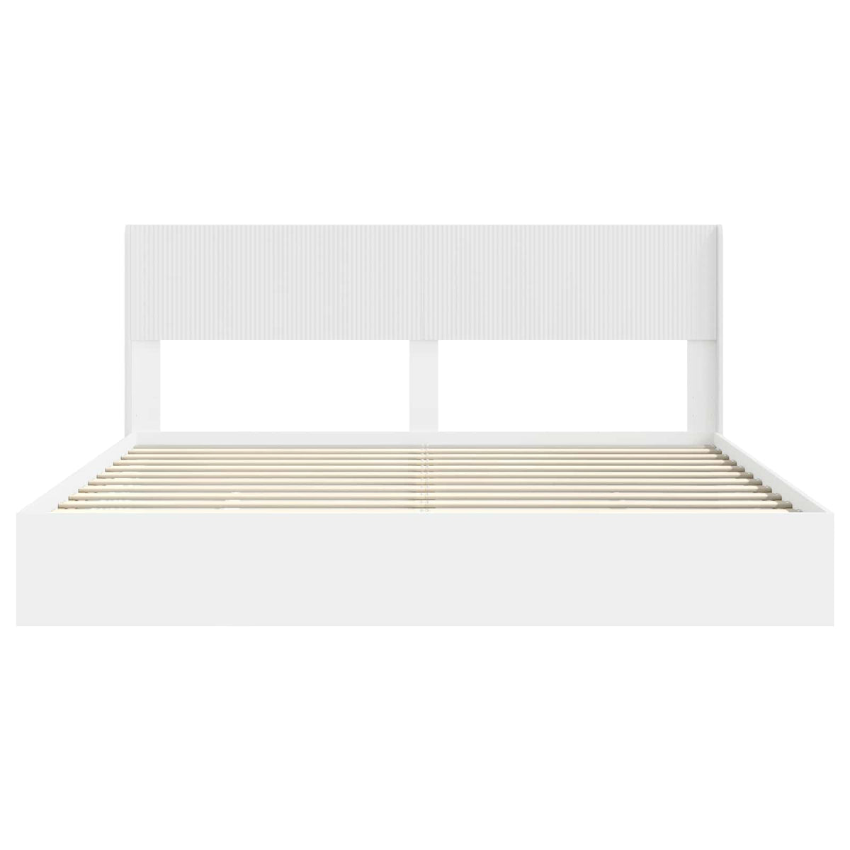 vidaXL Bed Frame with Storage and Headboard White 180 x 200 cm 6