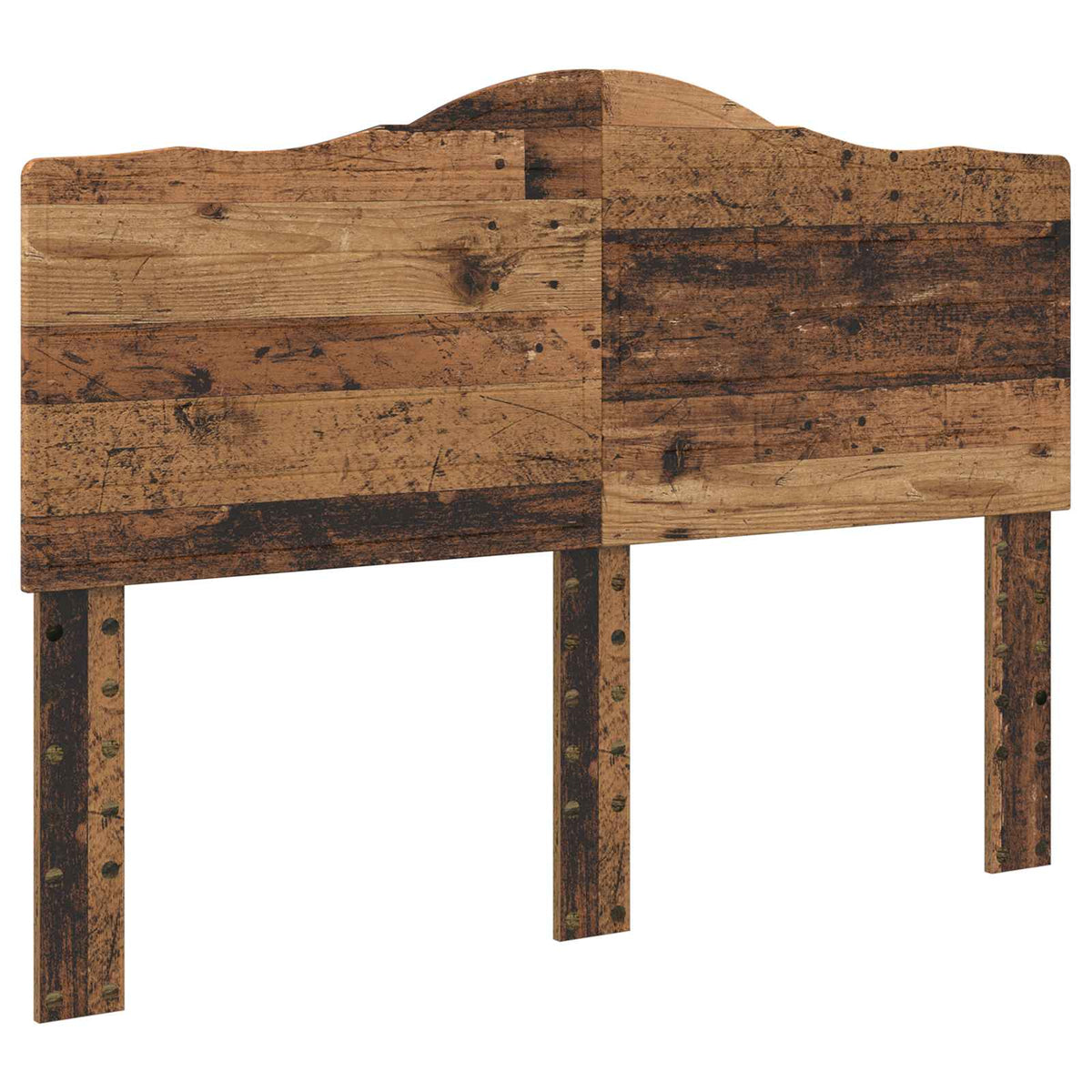 vidaXL Bed Frame with Headboard Old Wood 150 x 200 cm Solid Pine Wood 6