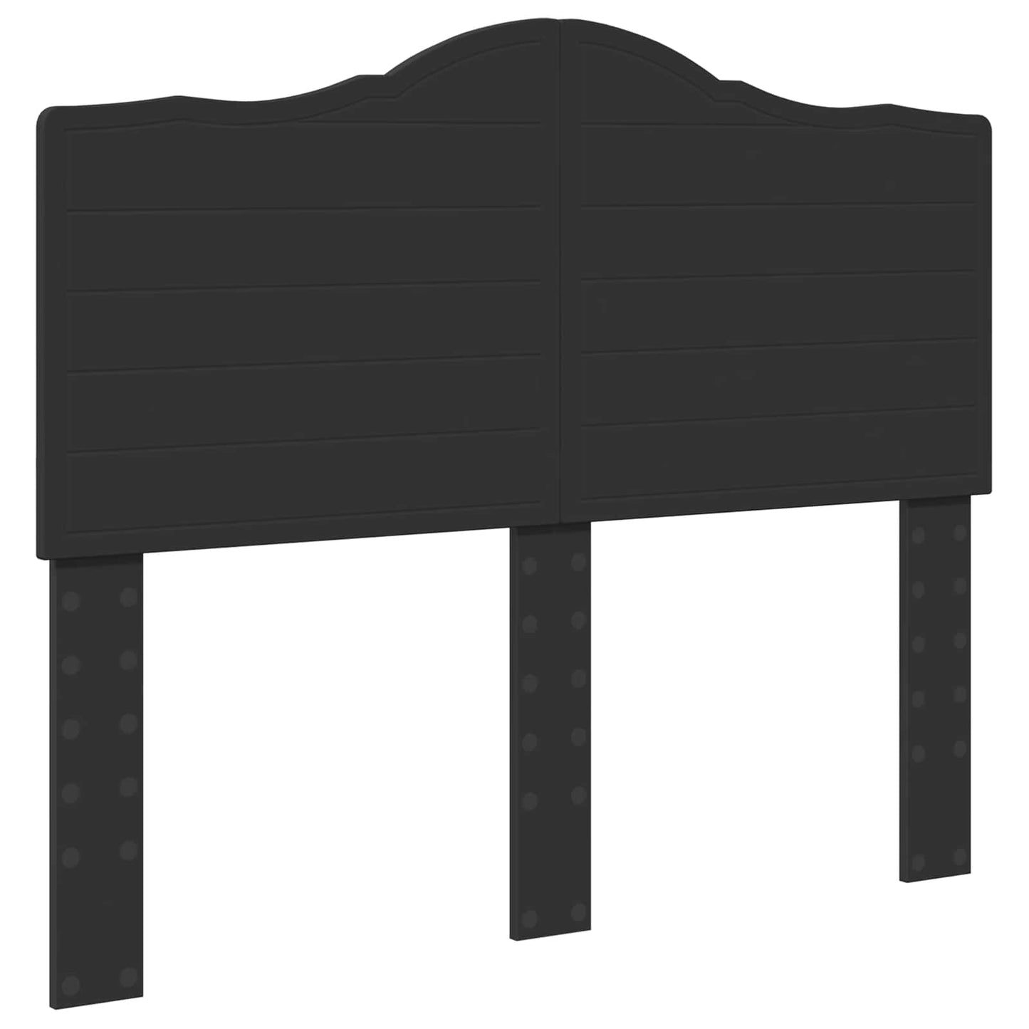 vidaXL Bed Frame with Headboard Black 120 x 200 cm Solid Pine Wood 6