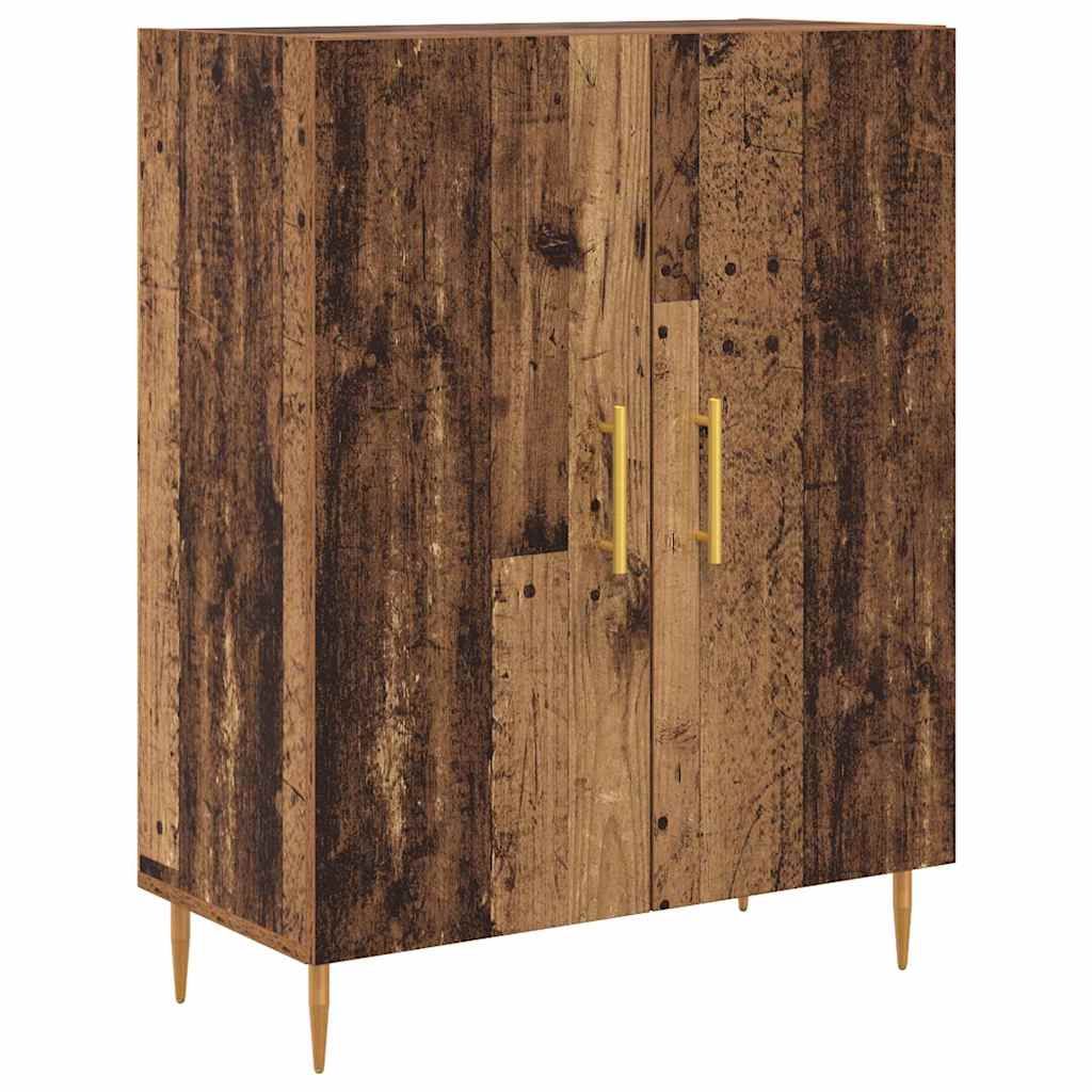 Highboard 69.5x34x180 cm Engineered Wood 2 Doors Old wood
