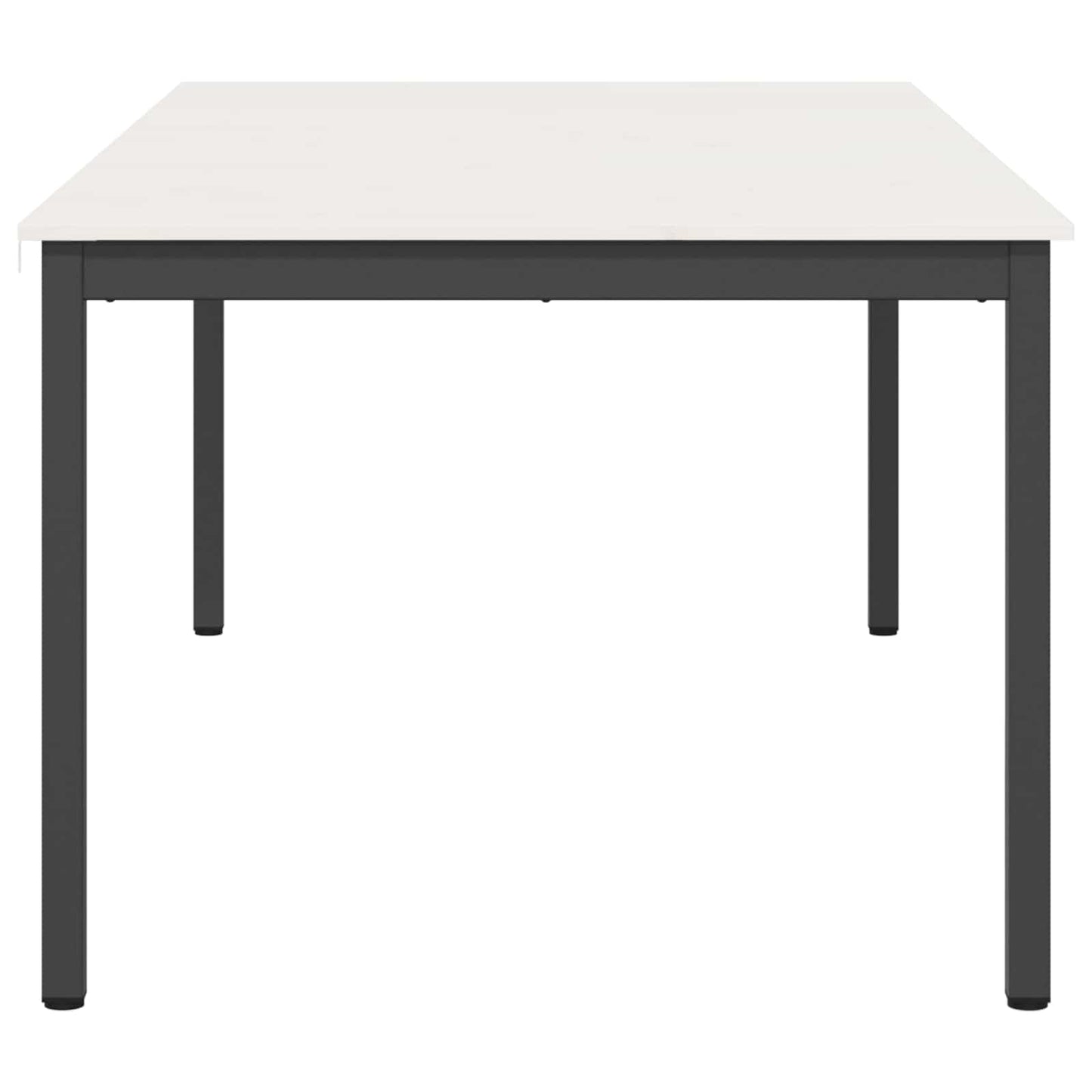 vidaXL Dining Table White 200 x 100 x 75 cm Solid Pine Wood 6