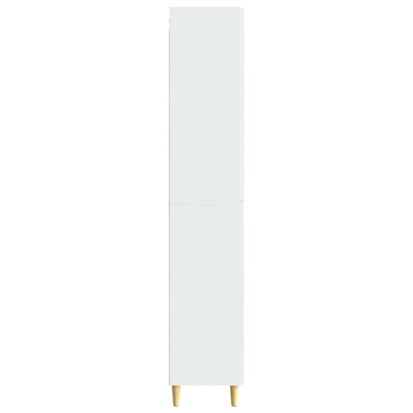 vidaXL Cabinet Set 2 pcs High Gloss White Engineered Wood 6