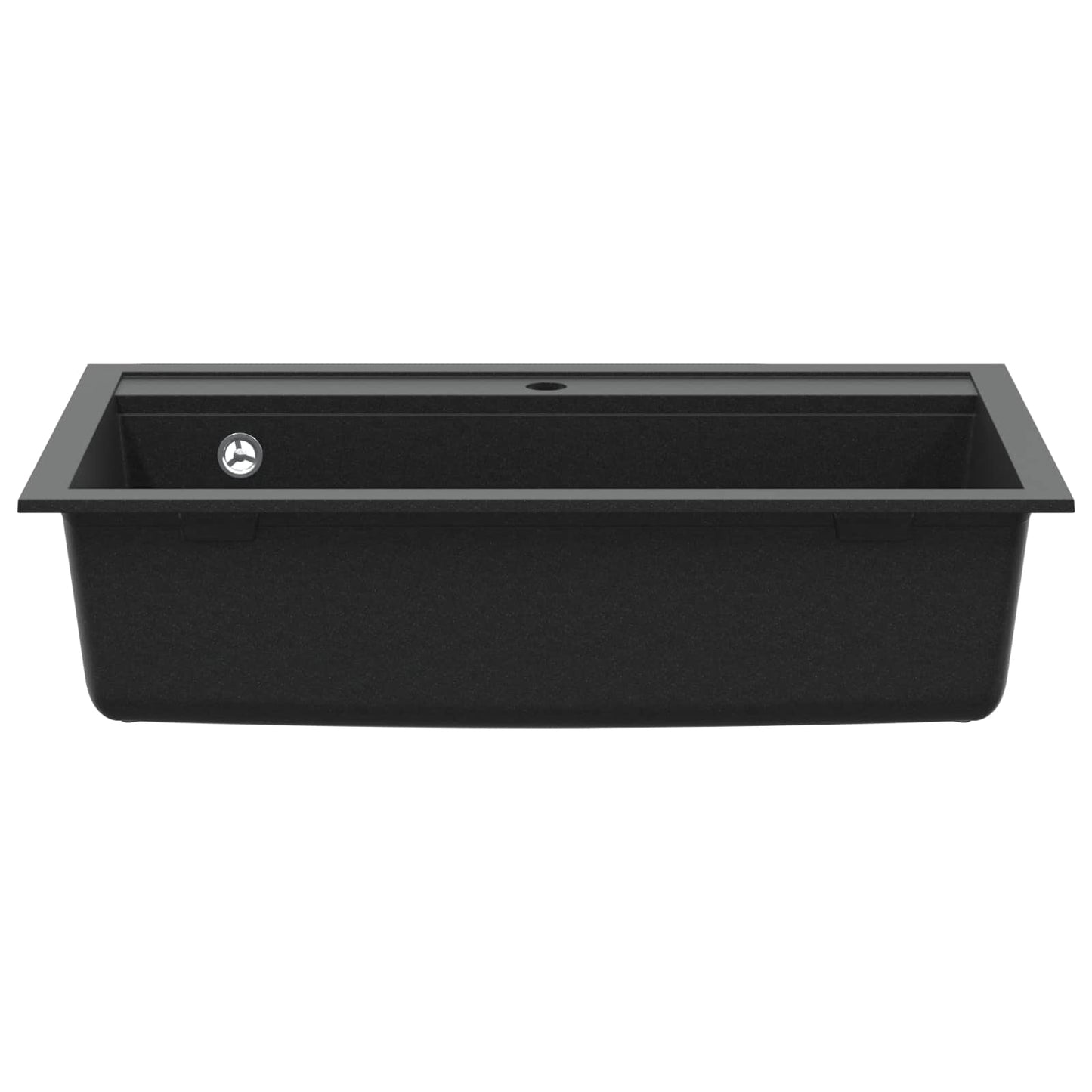 vidaXL Sink Granite 795 x 505 mm Black 6