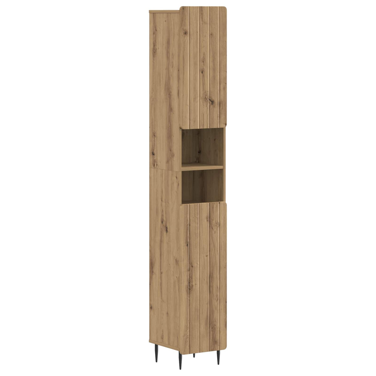 vidaXL 4 Piece Bathroom Cabinet Set ZWOLLE Artisan Oak Engineered Wood 6