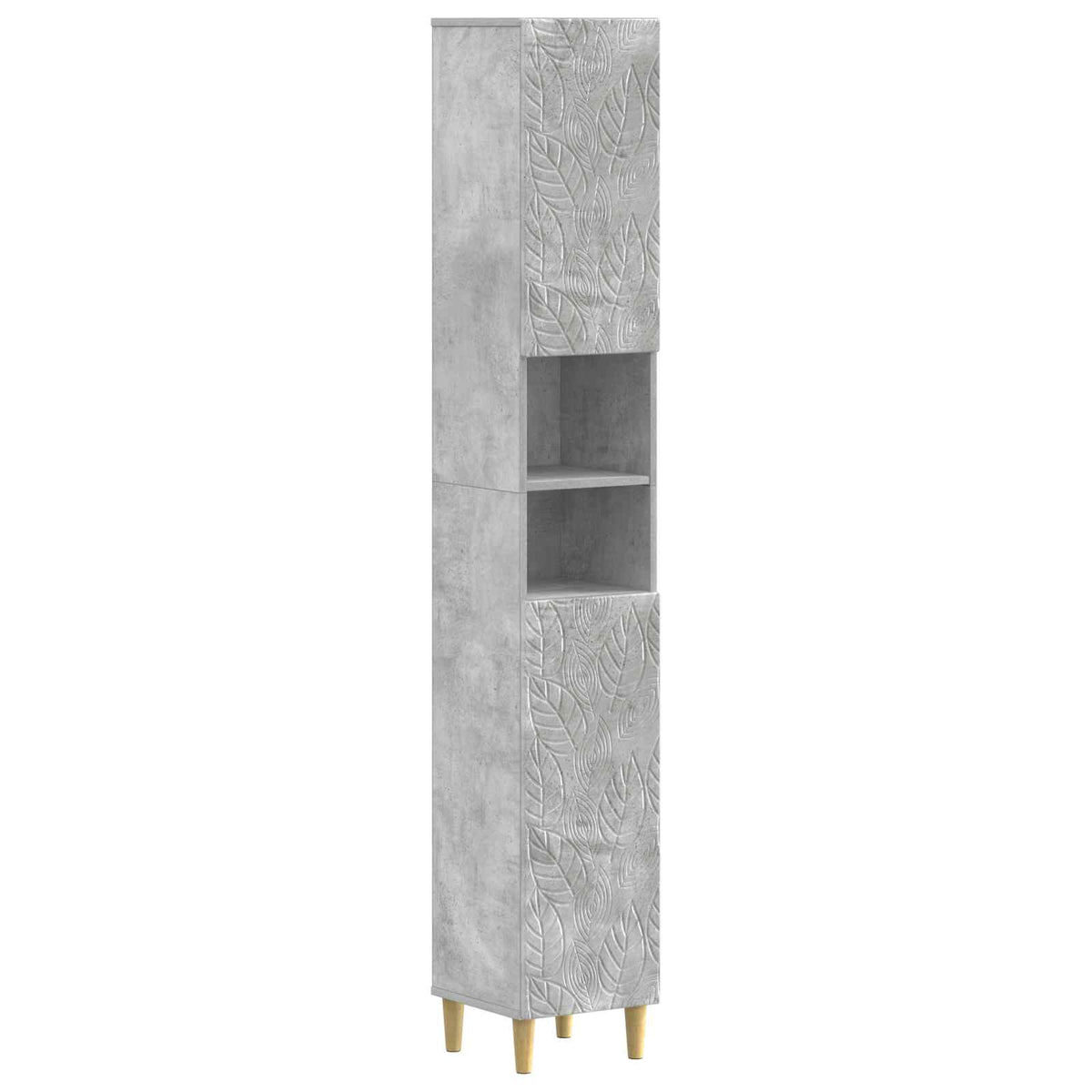 vidaXL 4 Piece Bathroom Cabinet Set DELFT Concrete Grey 6