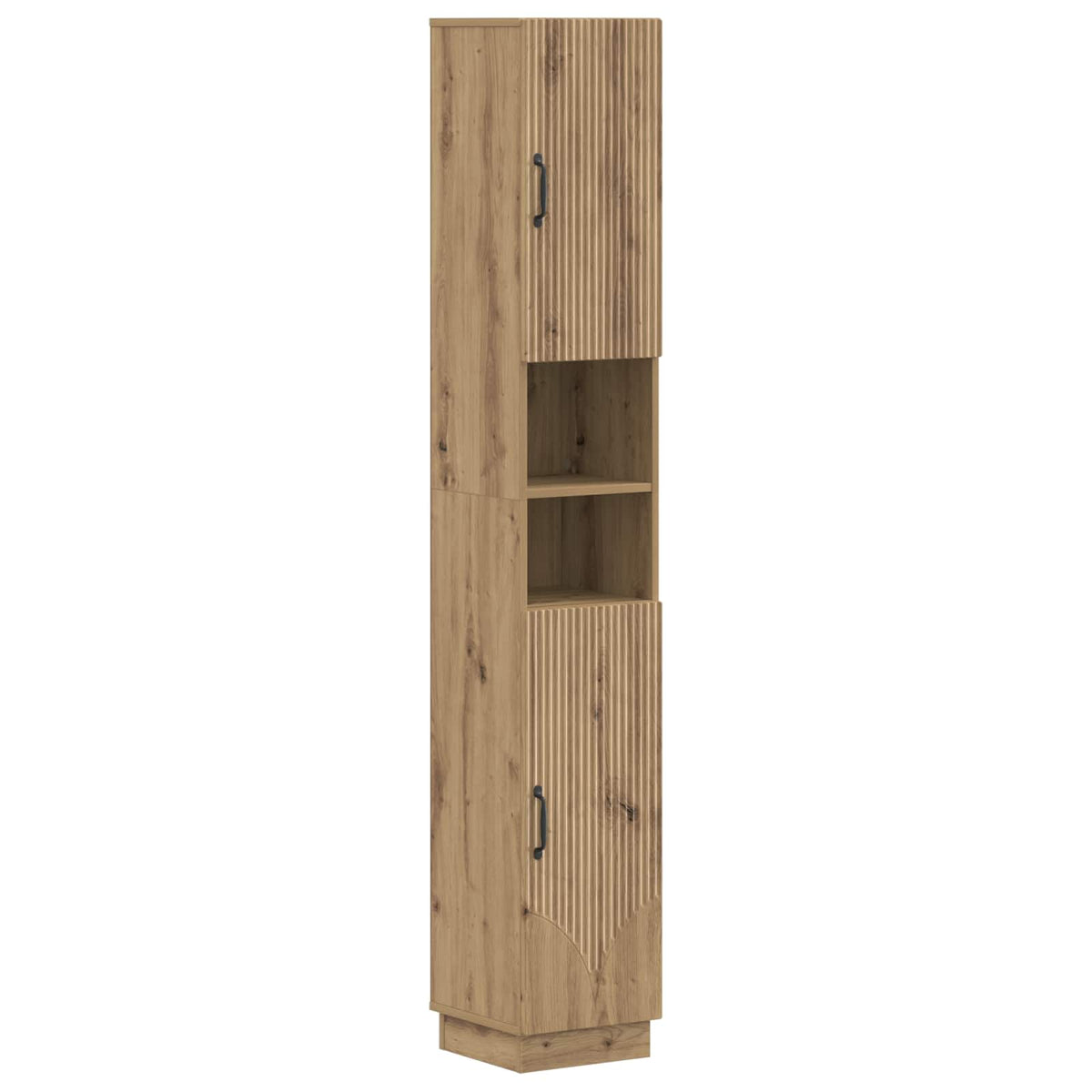 vidaXL 4 Piece Bathroom Cabinet Set HOORN Artisan Oak Engineered Wood 6