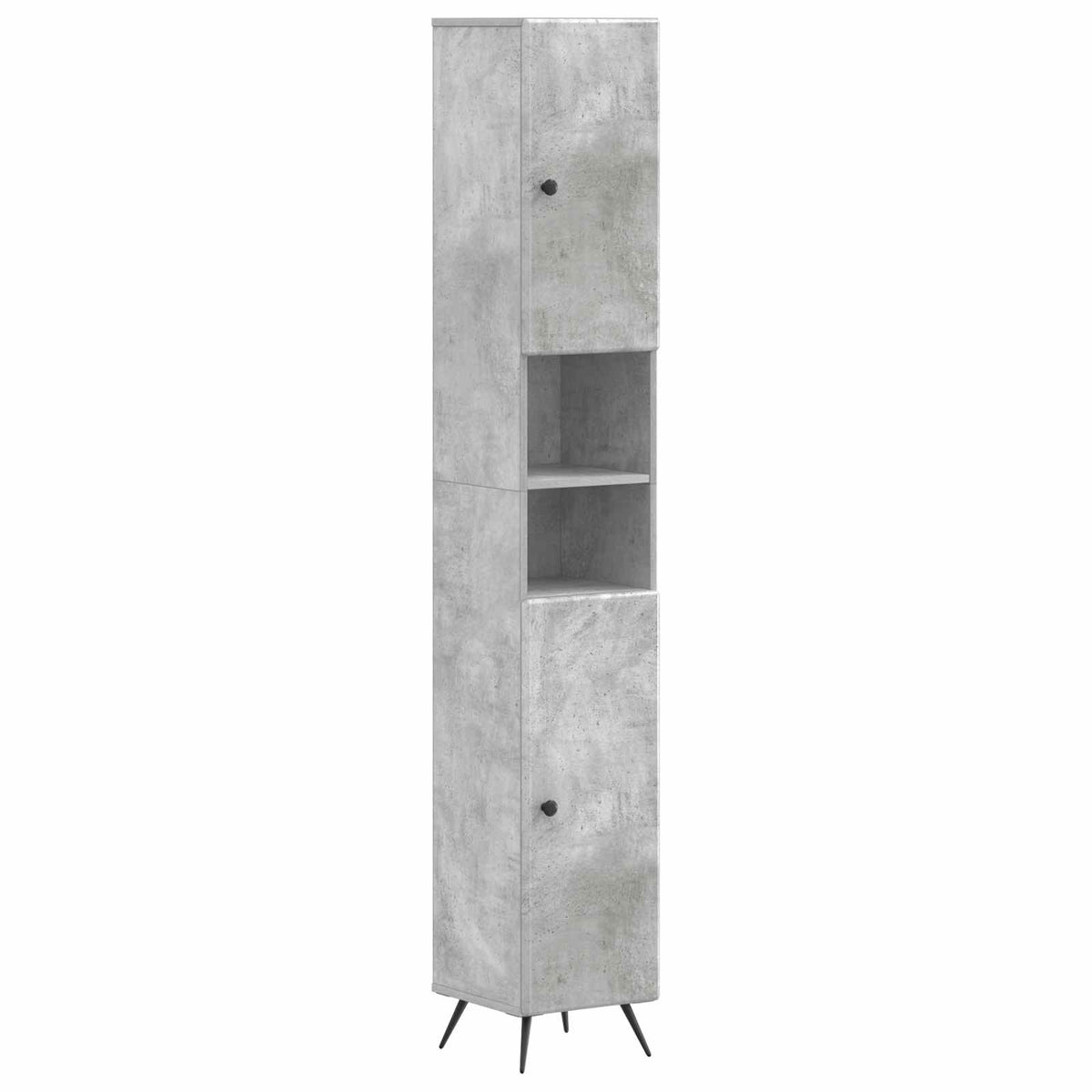 vidaXL 4 Piece Bathroom Cabinet Set BREDA Concrete Grey 6
