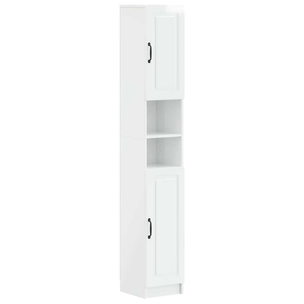 vidaXL 4 Piece Bathroom Cabinet Set UTRECHT High Gloss White 6