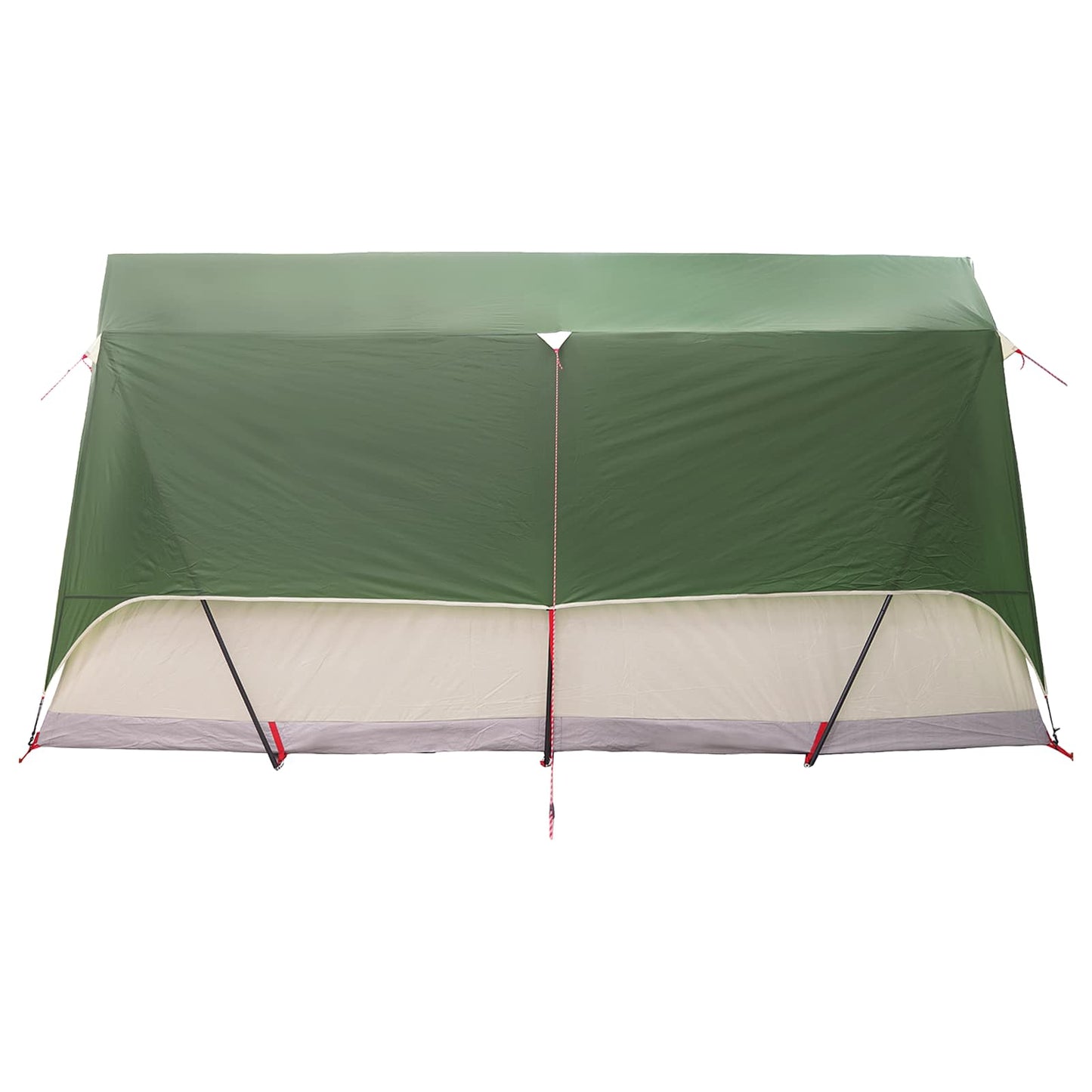 vidaXL Tunnel Tent with Roof Green 10-Person Polyester and Steel 6