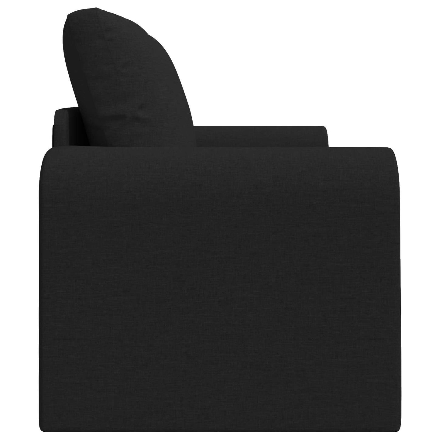 vidaXL Folding Sofa Bed Black 148 x 71 x 83 cm Fabric 6