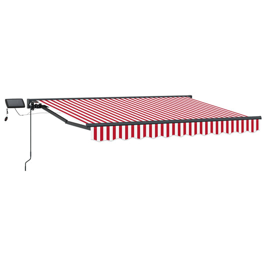 vidaXL Manual Awning Frame with LEDs 3 x 2.5 m 2
