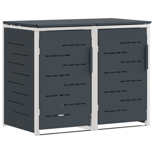 Wheelie Bin Storage for Bins 240L Stainless Steel Anthracite