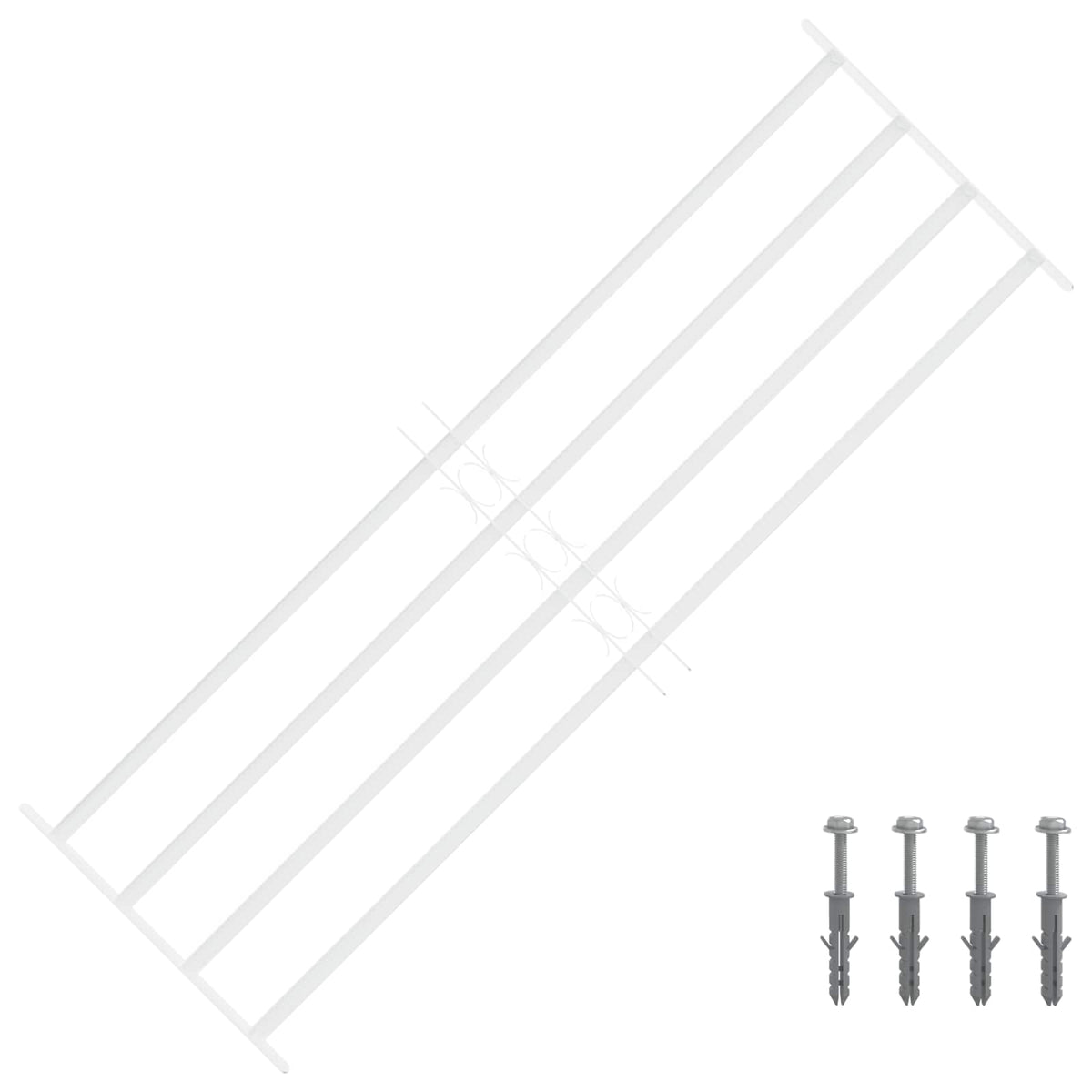 Security Grille for Windows 93-174 cm 4 crossbars 3