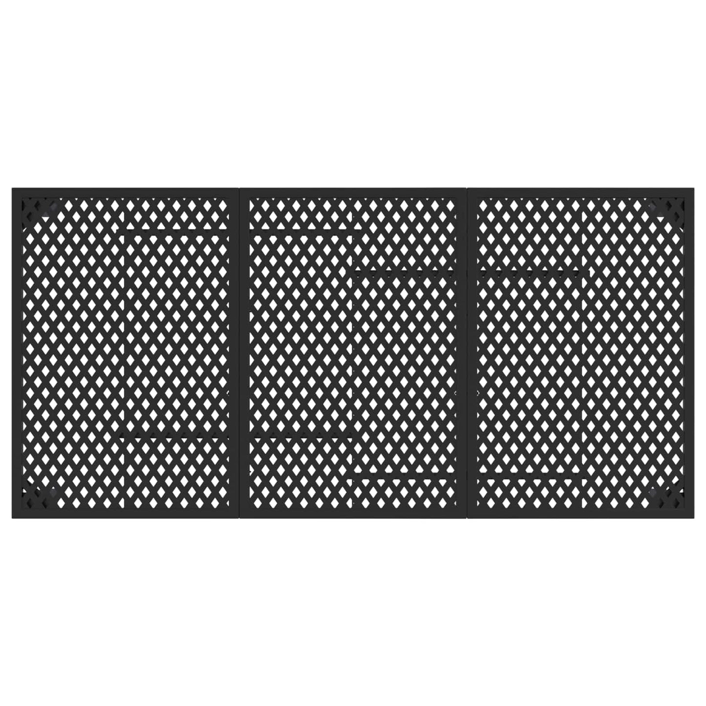 vidaXL Outdoor Furniture Set 5 pcs Anthracite Steel 6