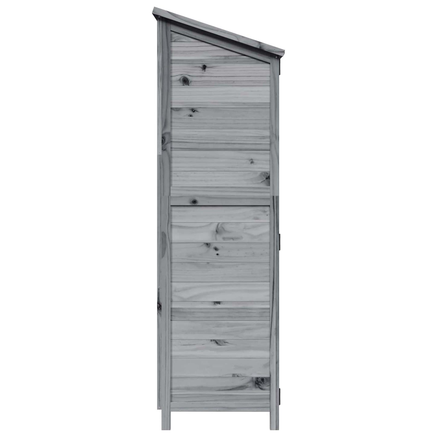 vidaXL Garden Shed with Roof Grey 106.5 x 56 x 176 cm Solid Fir Wood 6