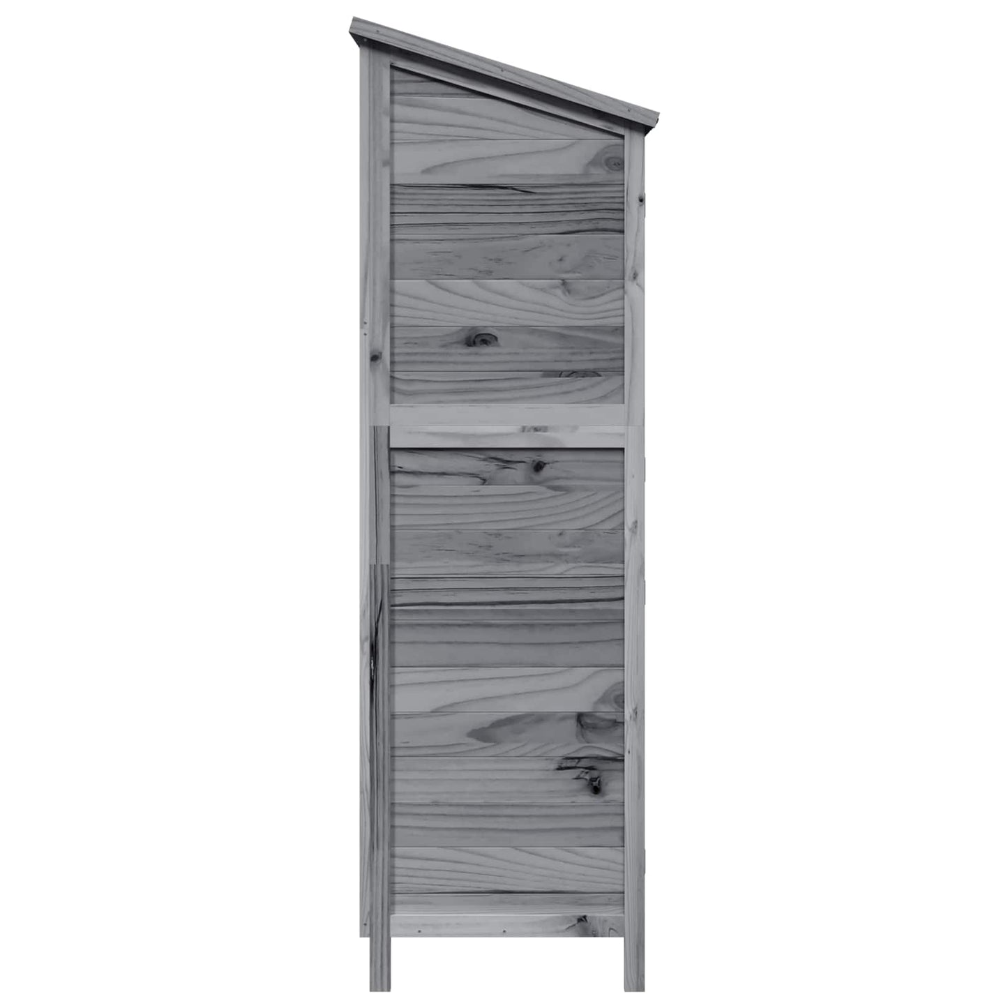 vidaXL Garden Shed with Roof Grey 106 x 56 x 176.5 cm Solid Fir Wood 6