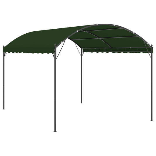 vidaXL Gazebo 4 x 3 x 2.6 m Green Polyester and Steel 2