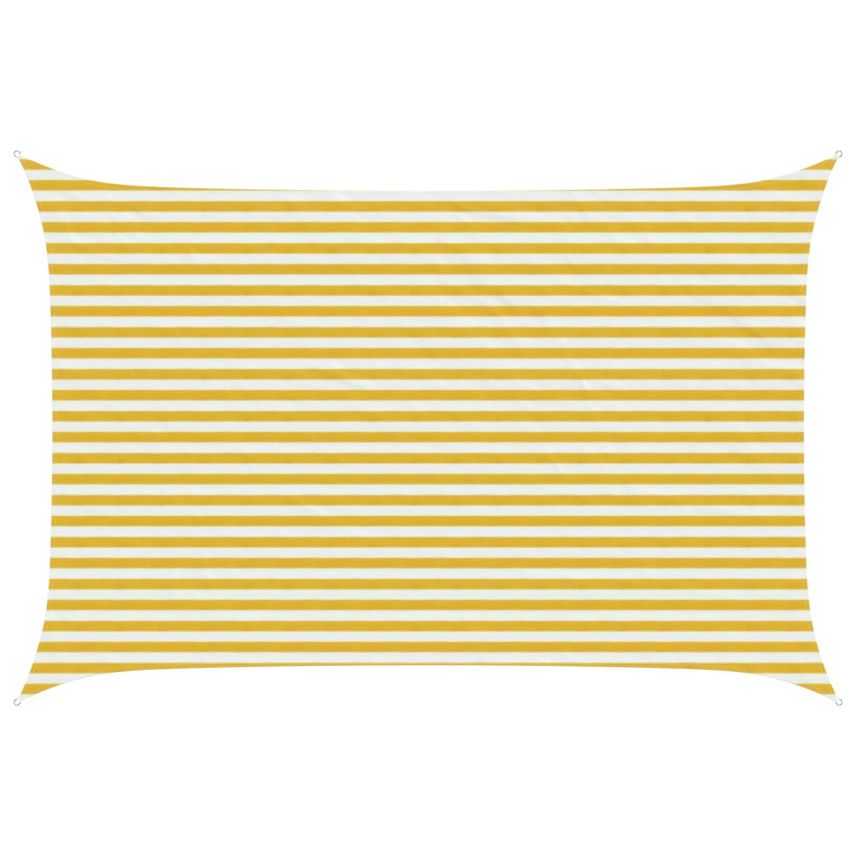 Sunshade Sail 160 g/m² 3x5 m HDPE Yellow and white