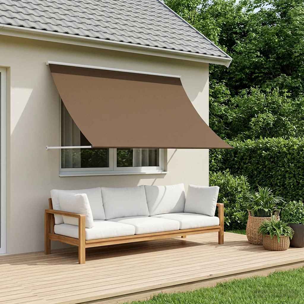 Retractable Awning 200 x 150 cm Taupe