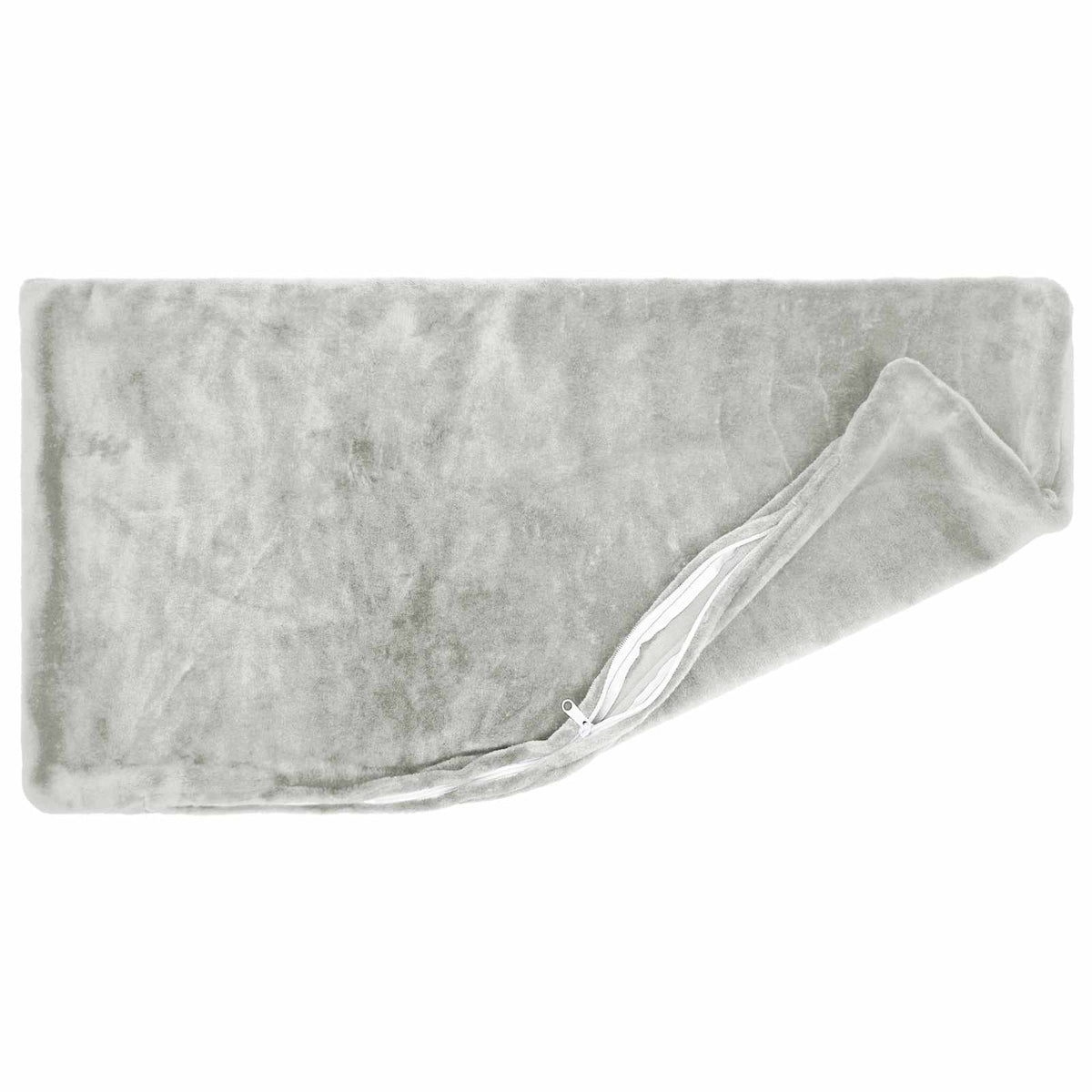 vidaXL Cushion Cover 12 pcs HEERLEN Light Grey 40 x 80 cm Flannel 4