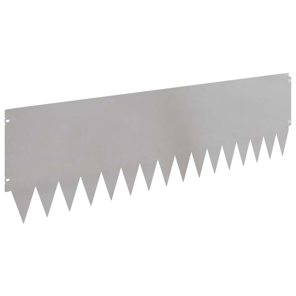 vidaXL Lawn Edging 20 pcs 103 x 30 cm Steel Silver 6