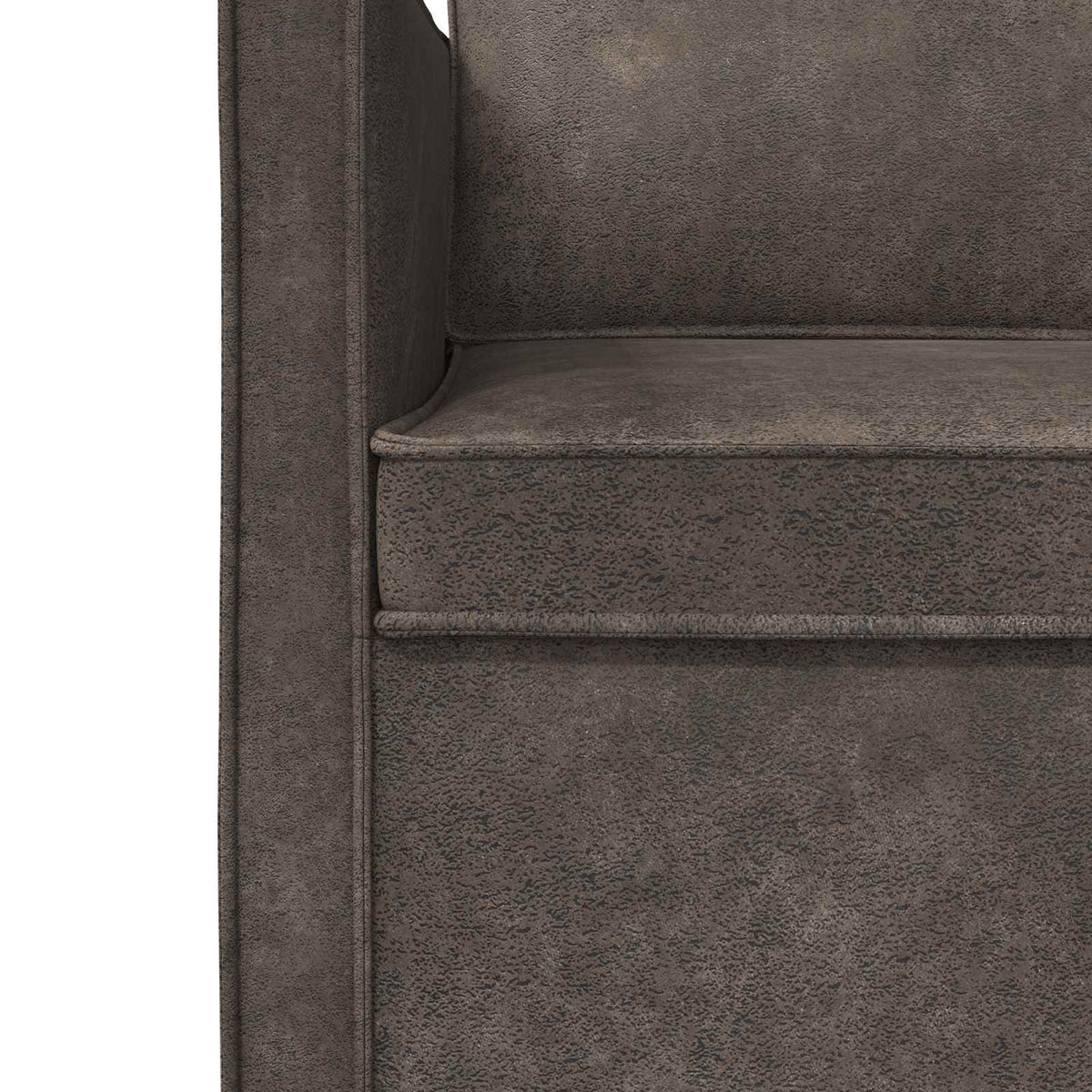 vidaXL 3 Seater Sofa Dark Grey 220 x 81 x 82 cm Faux Suede Fabric 6