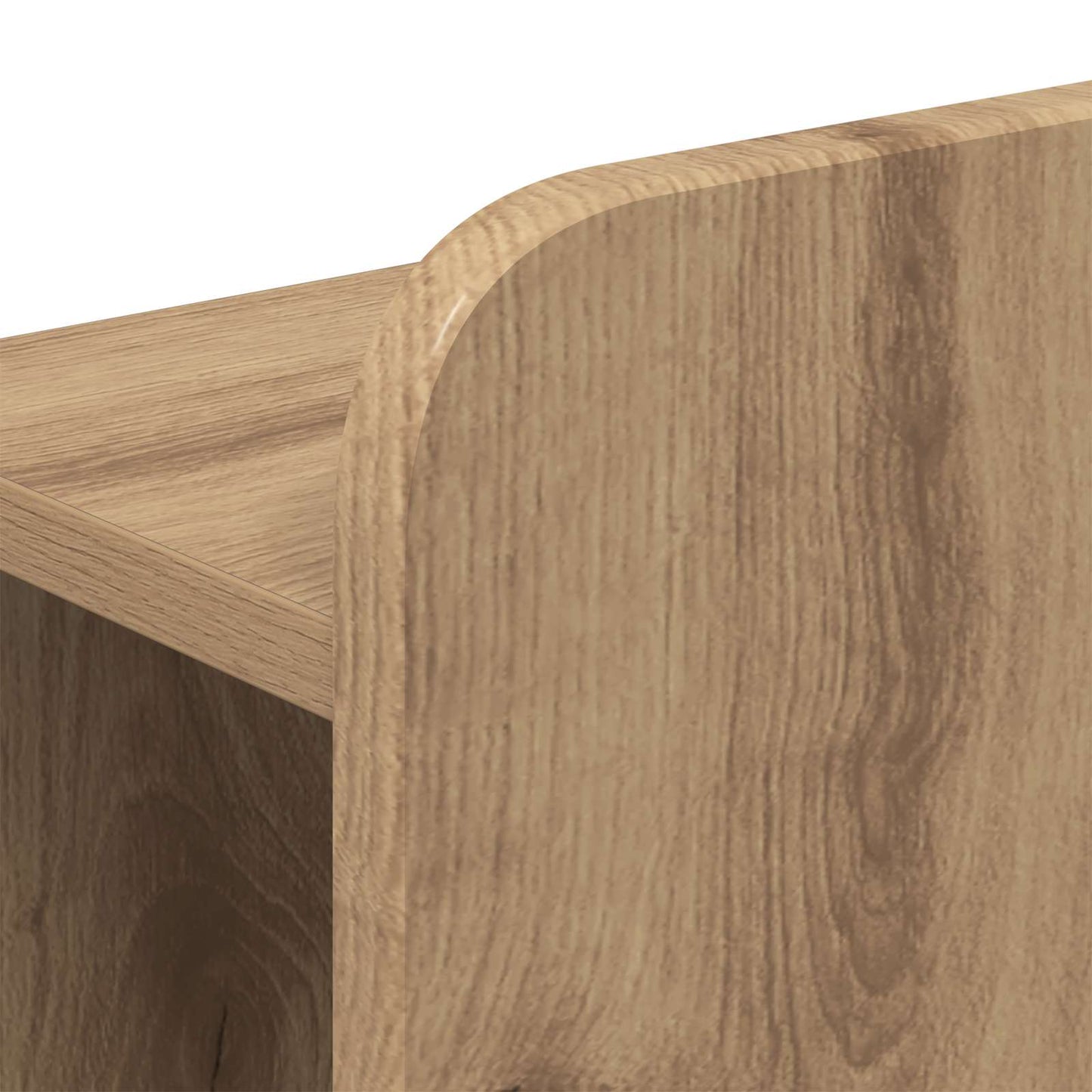 vidaXL Bed Frame with Storage Artisan Oak 135 x 190 cm Engineered Wood 6