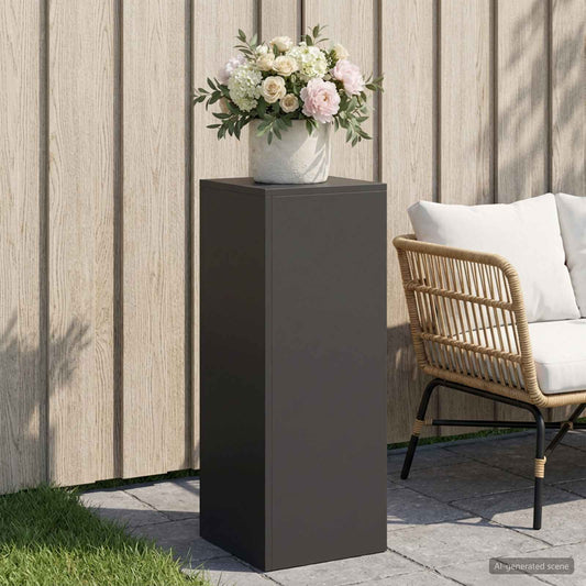 Plant Stand 30 x 30 x 40 cm Steel Black 1x (30 x 30 x 80 cm)