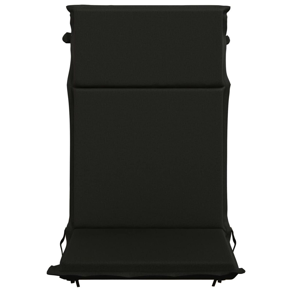 vidaXL High Back Chair Cushion GEMERT 4 pcs 100% Polyester Black 4