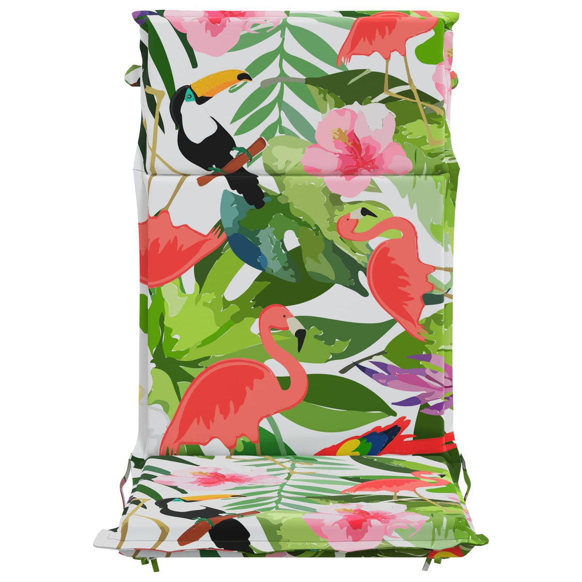 vidaXL High Back Chair Cushion GEMERT 6 pcs 100% Polyester Multicolour 4