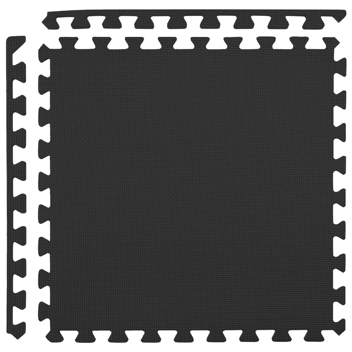 vidaXL Floor Mats 50 pcs Black 18 m² EVA Foam 6