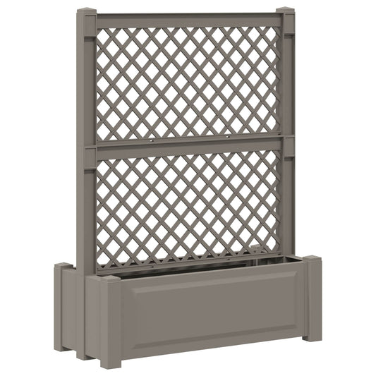 Big Planter with Trellis 99.5 x 43 x 133.5 cm PP Grey 1