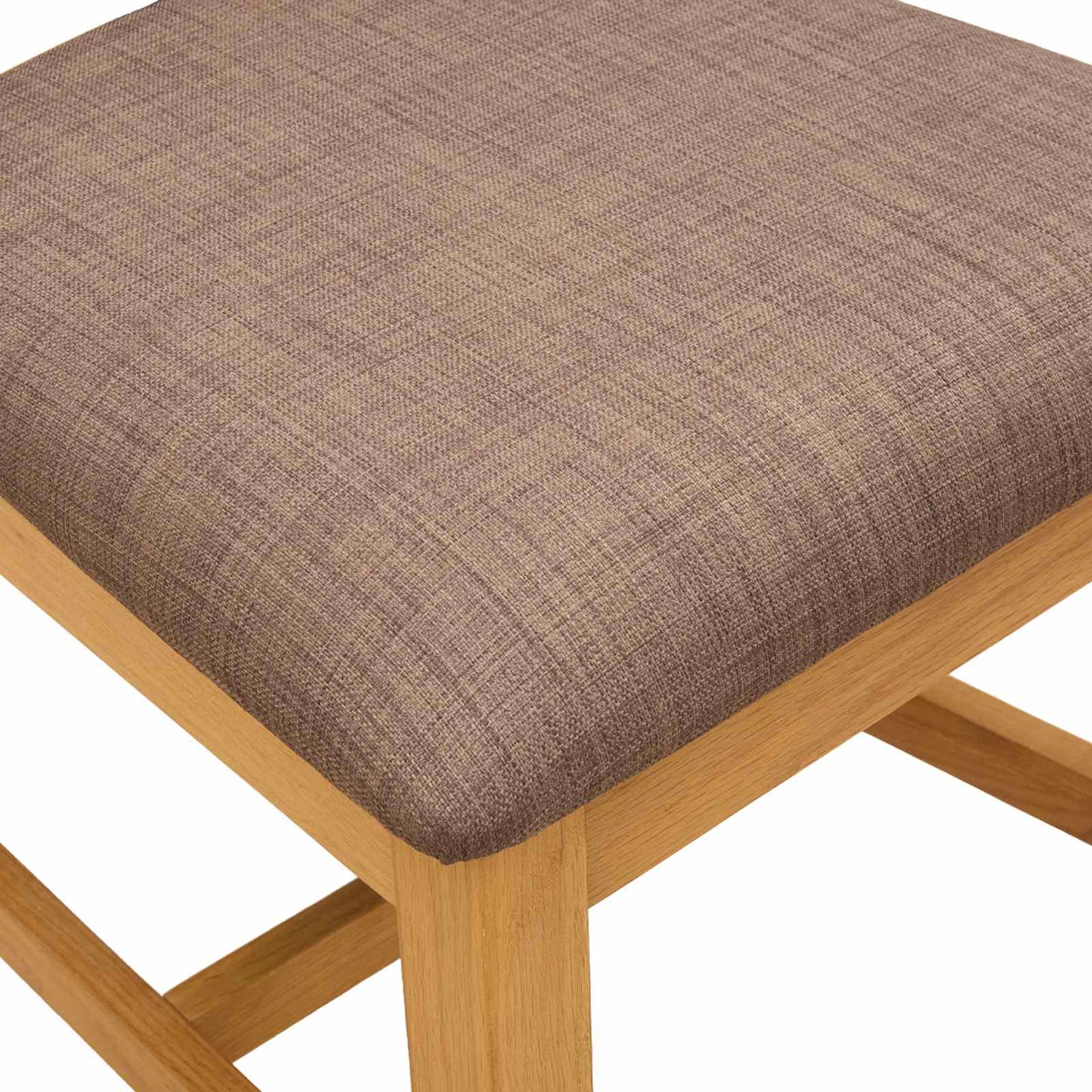 vidaXL Dining Chair 2 pcs Solid Oak Wood Grey 45 x 54 x 105 cm 6