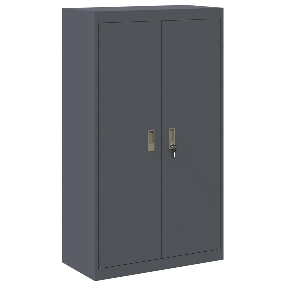 vidaXL Storage Cabinet 2 pcs Anthracite 80 x 40 x 210 cm Steel 6