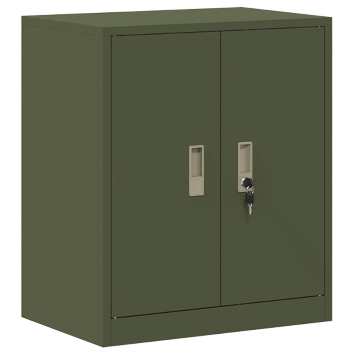 vidaXL Storage Cabinet 2 pcs Olive Green 60 x 40 x 160 cm Steel 6