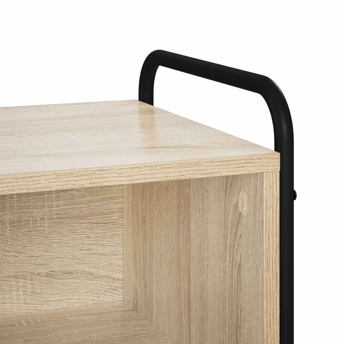 Sideboard 40 x 33 x 80.5 cm Engineered Wood with 2 Shelves Sonoma oak